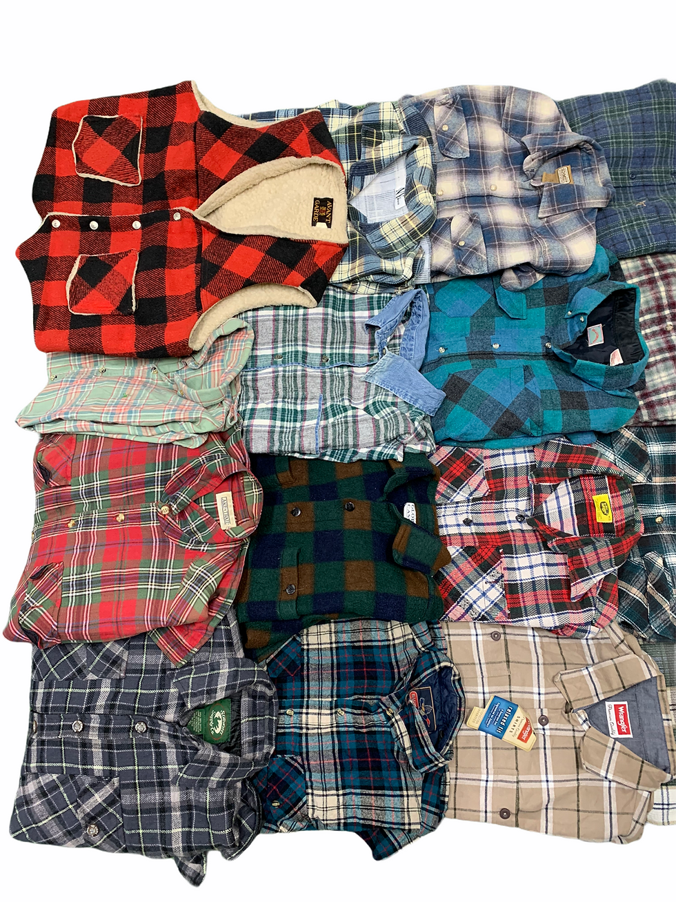 Thumbnail: Plaid & Flannel Button Down Shirts Bundle 20 Count