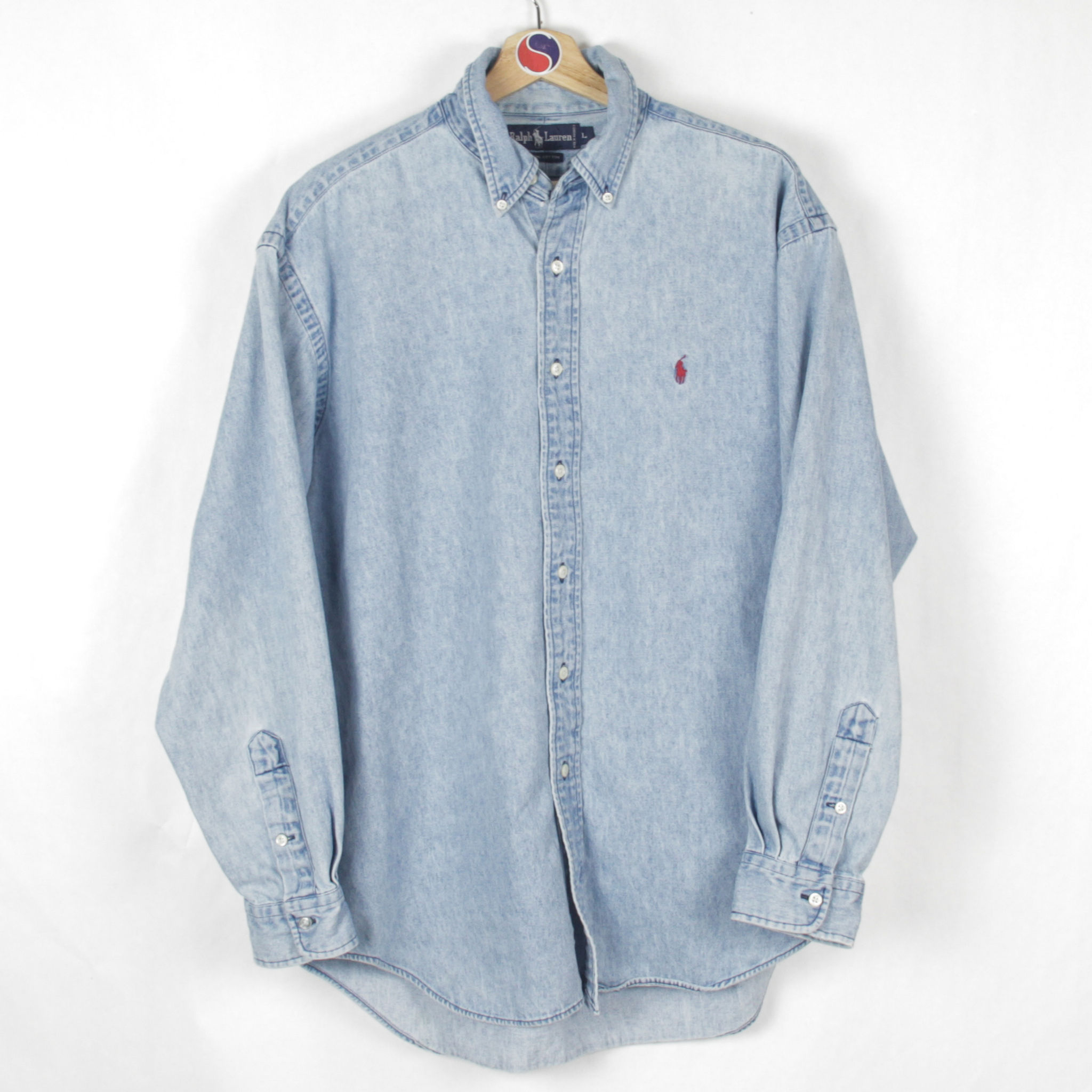 90’s Polo Ralph Lauren Denim Button Down - L