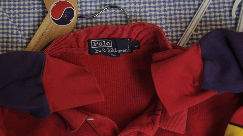 Thumbnail: 90’s Polo Ralph Lauren Cropped Rugby - L