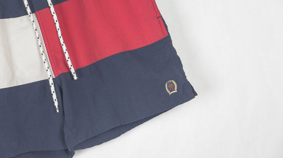 Thumbnail: 90’s Tommy Hilfiger Flag Swim Shorts - M