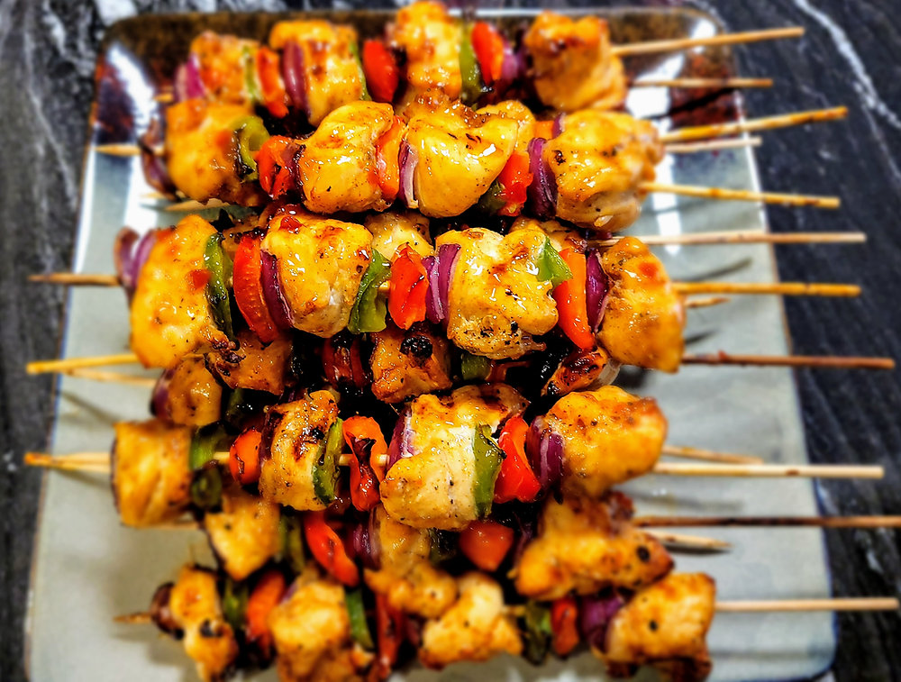 CHICKEN KABOBS & SWEET CHILI SAUCE NINJA FOODI SMART XL GRILL