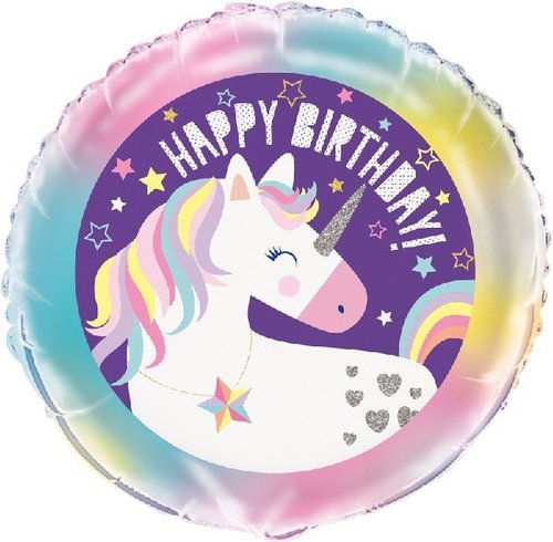 18In Unicorn Foil Balloon
