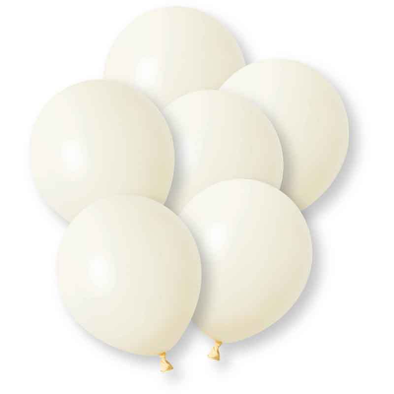 10PK 12in IVORY BALLOONS