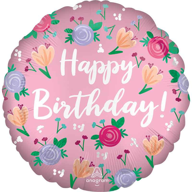 18In Happy Birthday Peony Foi