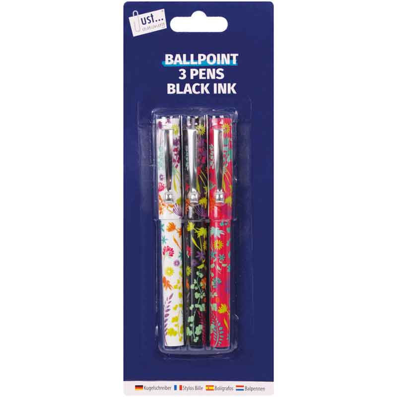 (3) Designer Barrel Pens