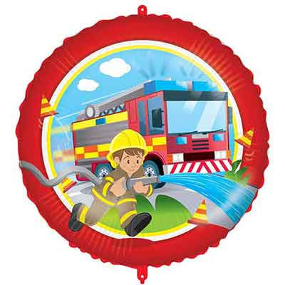 18In Firefighters Foil Balloon