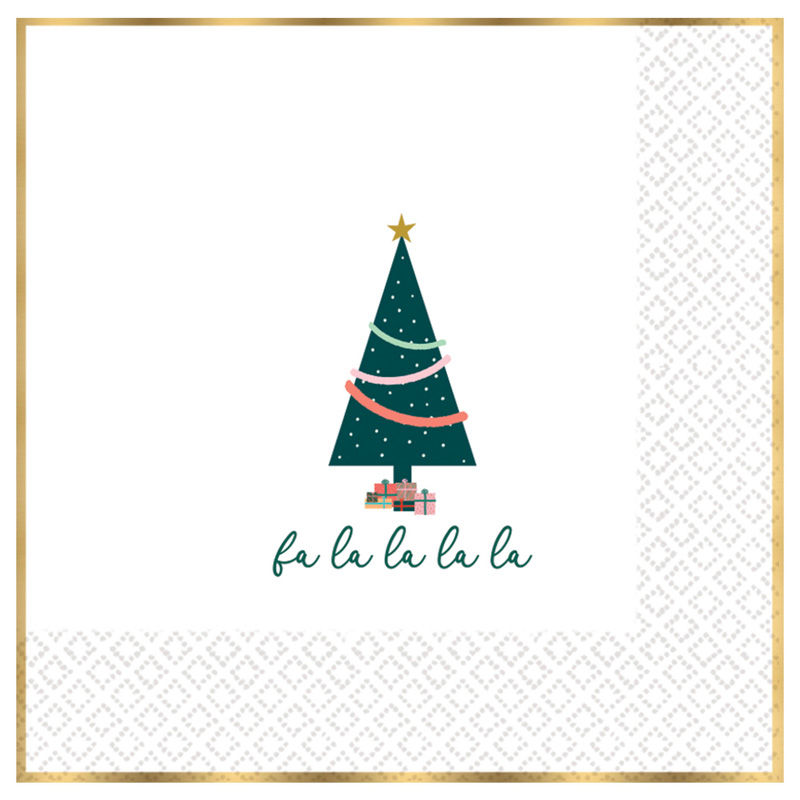 16PK 33cm TRADITIONAL CHRISTMAS L/NAP