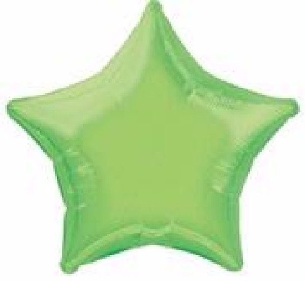 20In Star Lime Green Foil Balloon