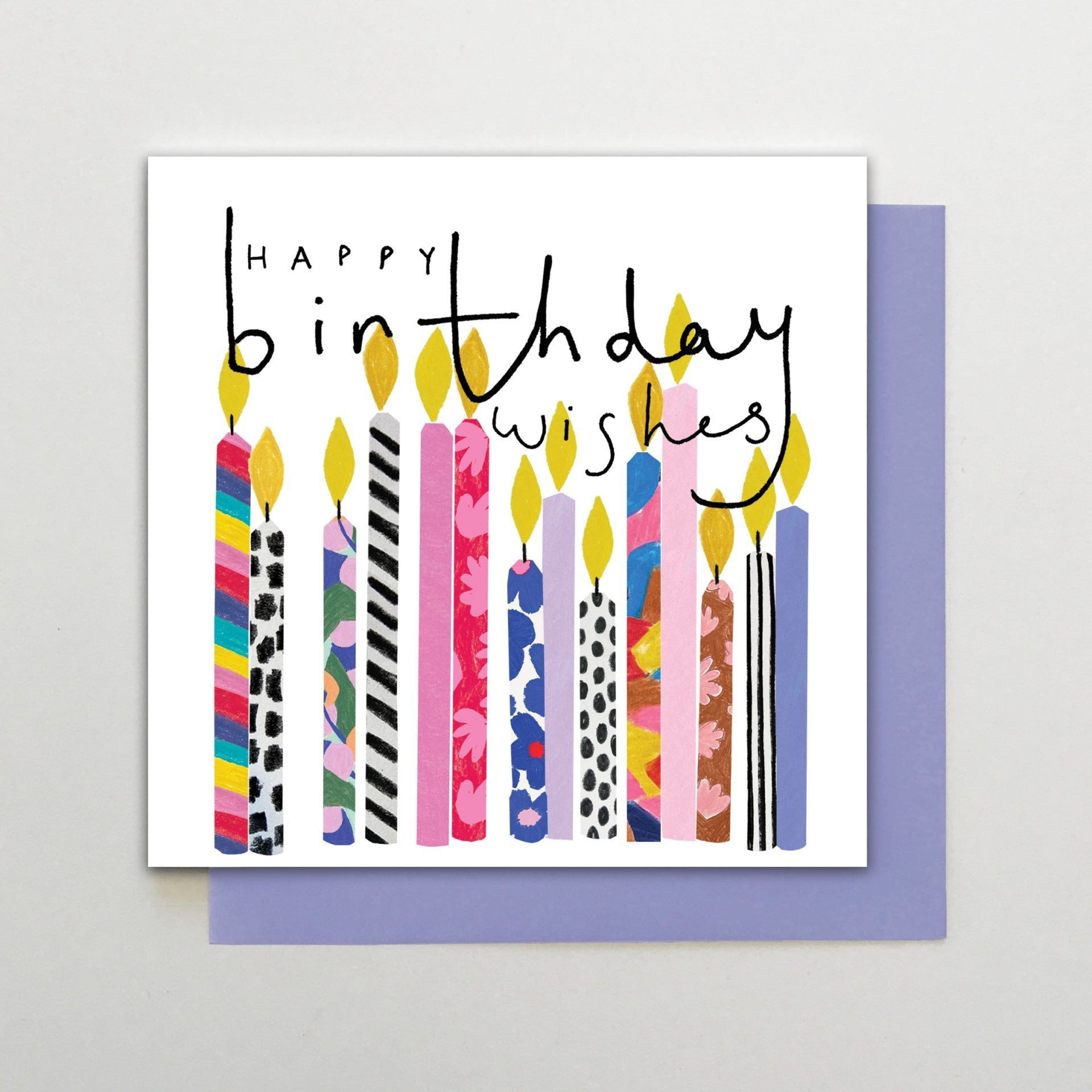 Card- Happy Birthday Wishes Candles