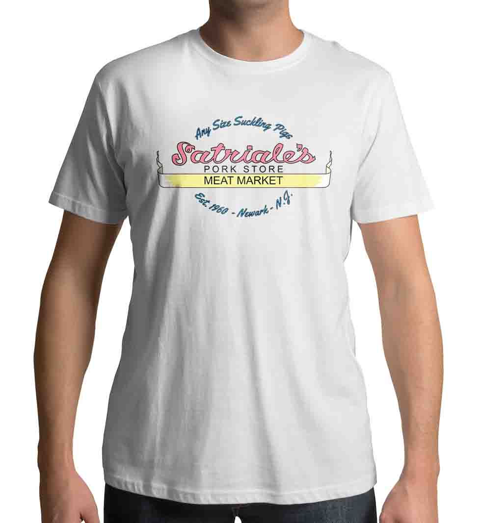 Thumbnail: Satriale's Pork Store Meat market Men's White t-shirt