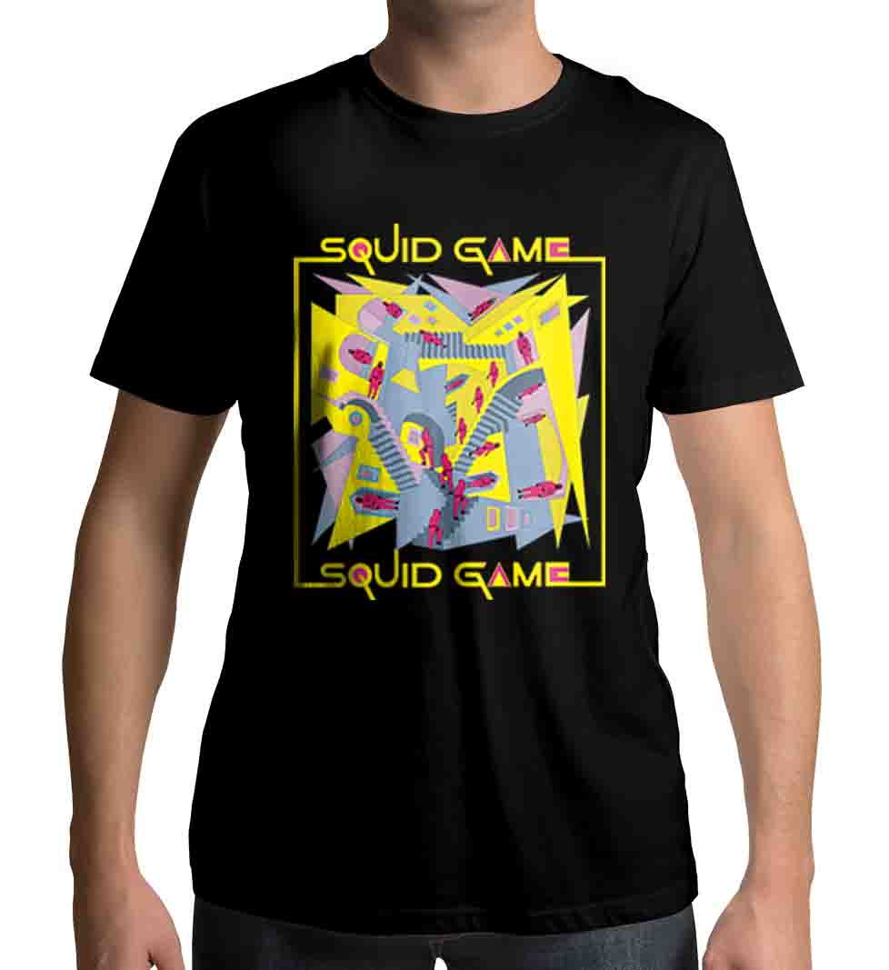Thumbnail: Squid Games Men's Black T-shirt