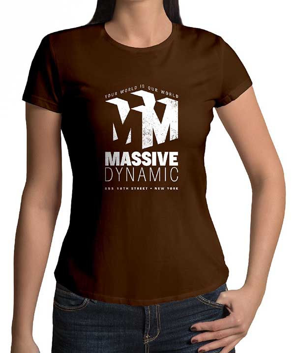 Thumbnail: Massive Dynamic Women's brown t-shirt
