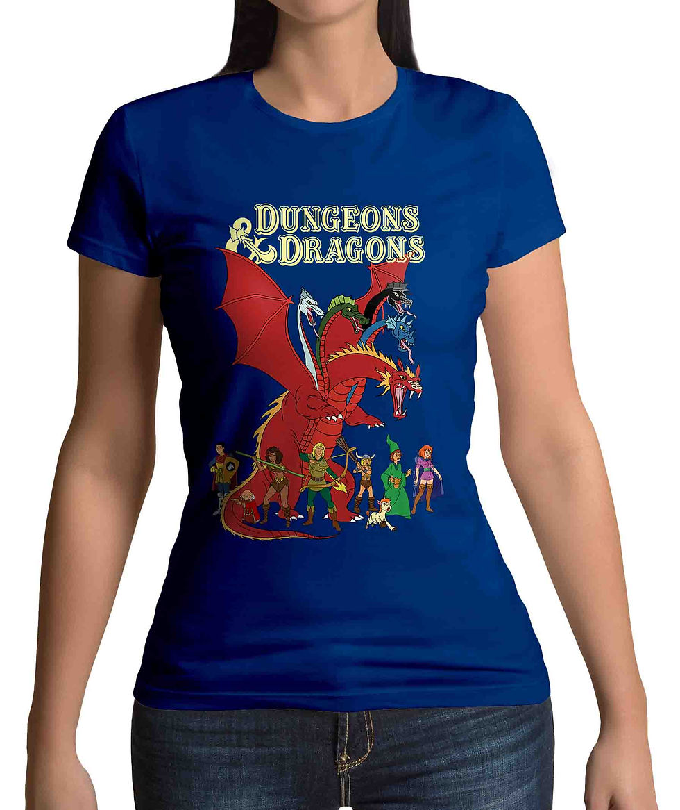 Thumbnail: Dungeons and Dragons Women's royal blue t-shirt
