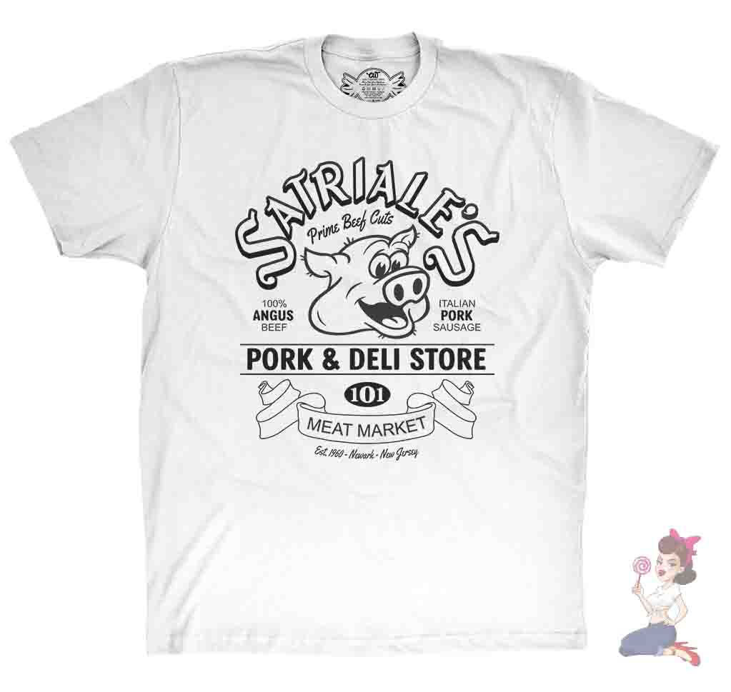 Satriales pork and deli store White t-shirt