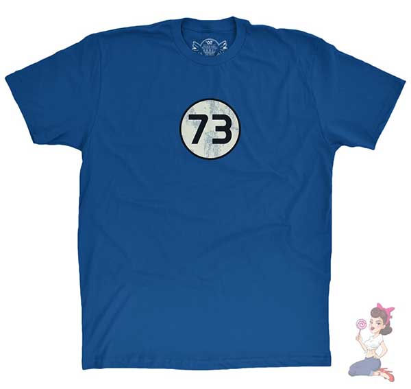 The Big Bang Theory Sheldon Cooper's 73 t-shirt