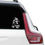 Thumbnail: Star Wars R2-D2 Vinyl Decal Sticker on a rear car window