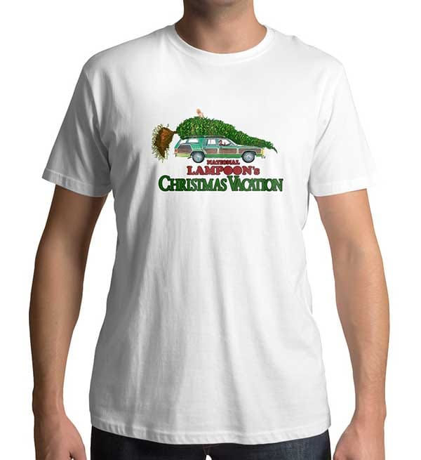 Thumbnail: National Lampoon's A Griswold Christmas Vacation Men's white tshirt