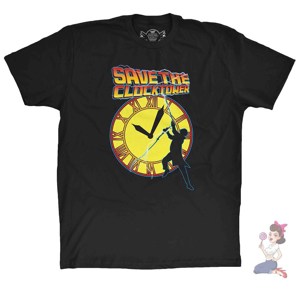 Save the Clock tower Doc brown t-shirt
