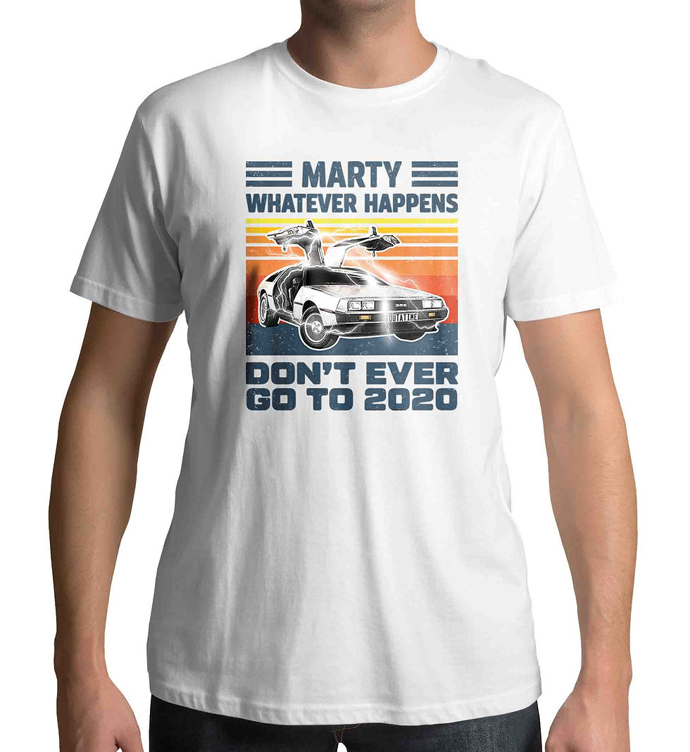 Thumbnail: Back To The Future Marty Mcfly Whatever Happens Men's t-shirt