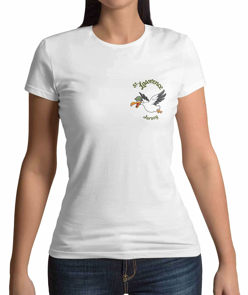 Thumbnail: Jersey Channel Islands St Lawrence women's t-shirt front