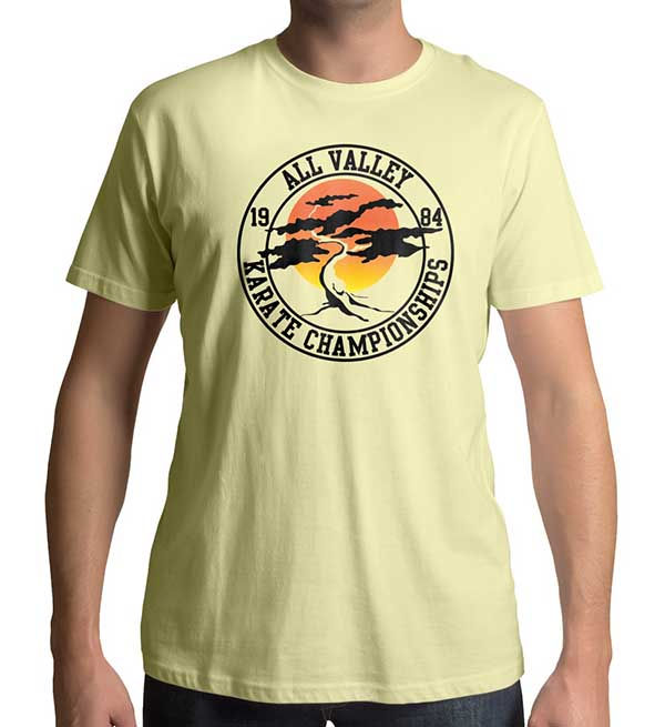 Thumbnail: All Valley Karate Championships Karate Kid Men's yellow t-shirt
