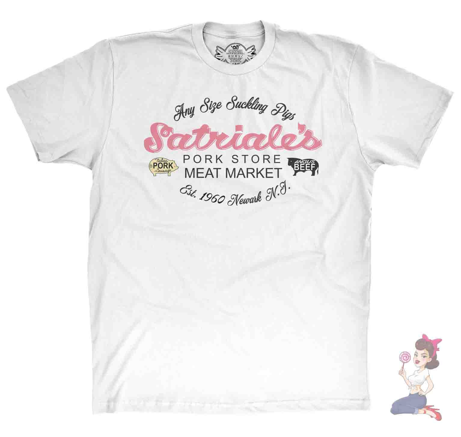 Satriale's Pork Store Meat market Men's White t-shirt