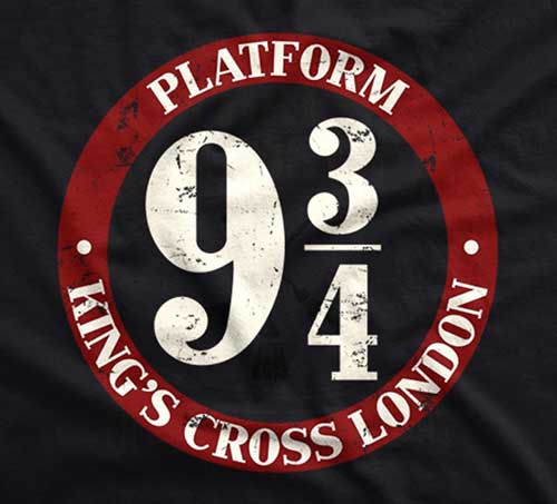 Thumbnail: Platform Nine And Three-quarters t-shirt design by Candywrap Design
