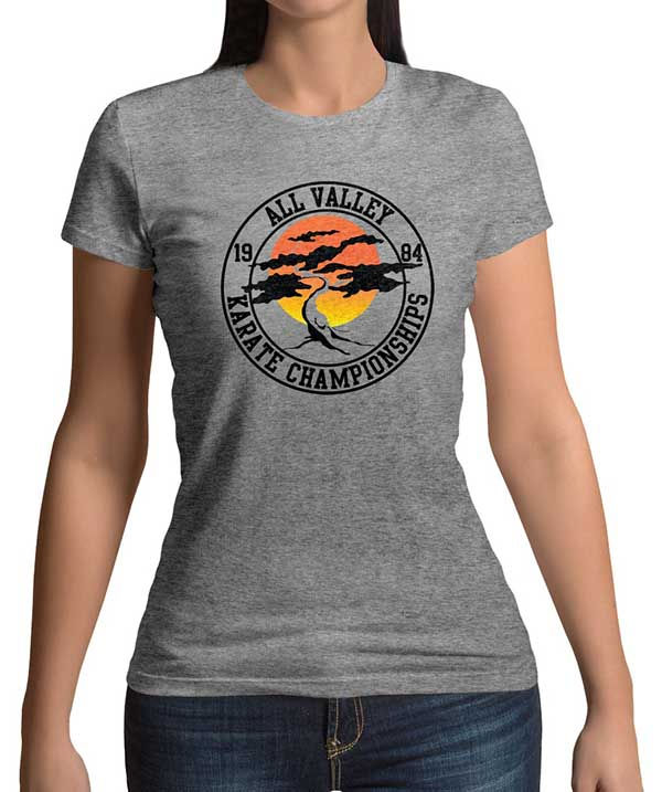 Thumbnail: All Valley Karate Championships Karate Kid women's grey t-shirt