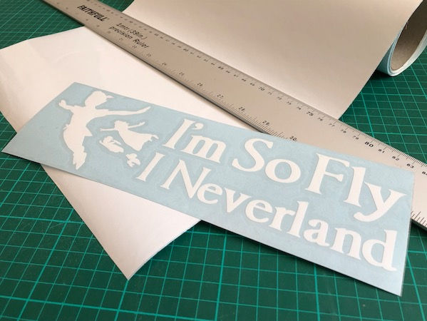Thumbnail: Peter Pans I'm So Fly I Neverland Vinyl Decal Sticker