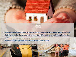 UK may introduce property tax on homes over £500,000? Rail fares may rise by 5.8% next year! Asylum applications exceed 110,000, setting a new record!