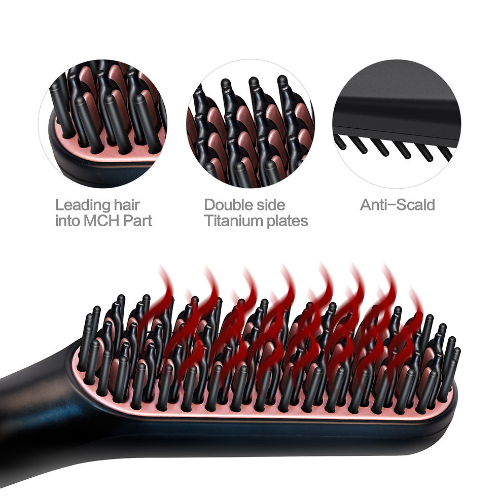 Thumbnail: Straightening Brush and Beard Comb Set