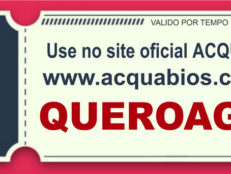 Cupom de desconto ACQUABIOS
