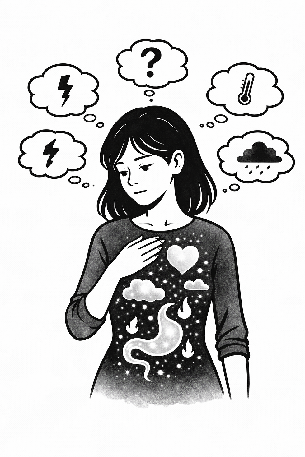 De nombreuses personnes autistes souffrent d'alexithymie (difficulté à identifier/décrire les émotions) et de troubles de l'intéroception (perception des signaux internes du corps). Ces deux conditions, souvent comorbides avec le TSA, expliquent une grande partie des difficultés à communiquer sur leur état.