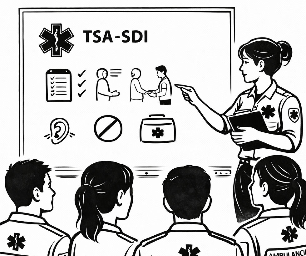 La vulnérabilité des ambulanciers pourrait être liée au manque de formation et de confiance en leur propre aptitude à agir rapidement et manière adaptée.