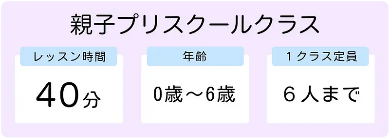アンバー英会話教親子プリスクールクラスについて