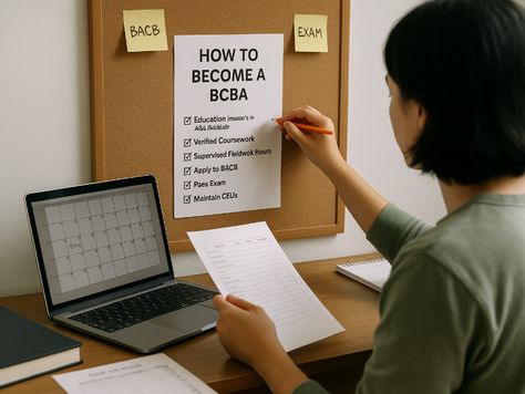 From Master’s to BCBA: A No-Fluff Step-By-Step Playbook