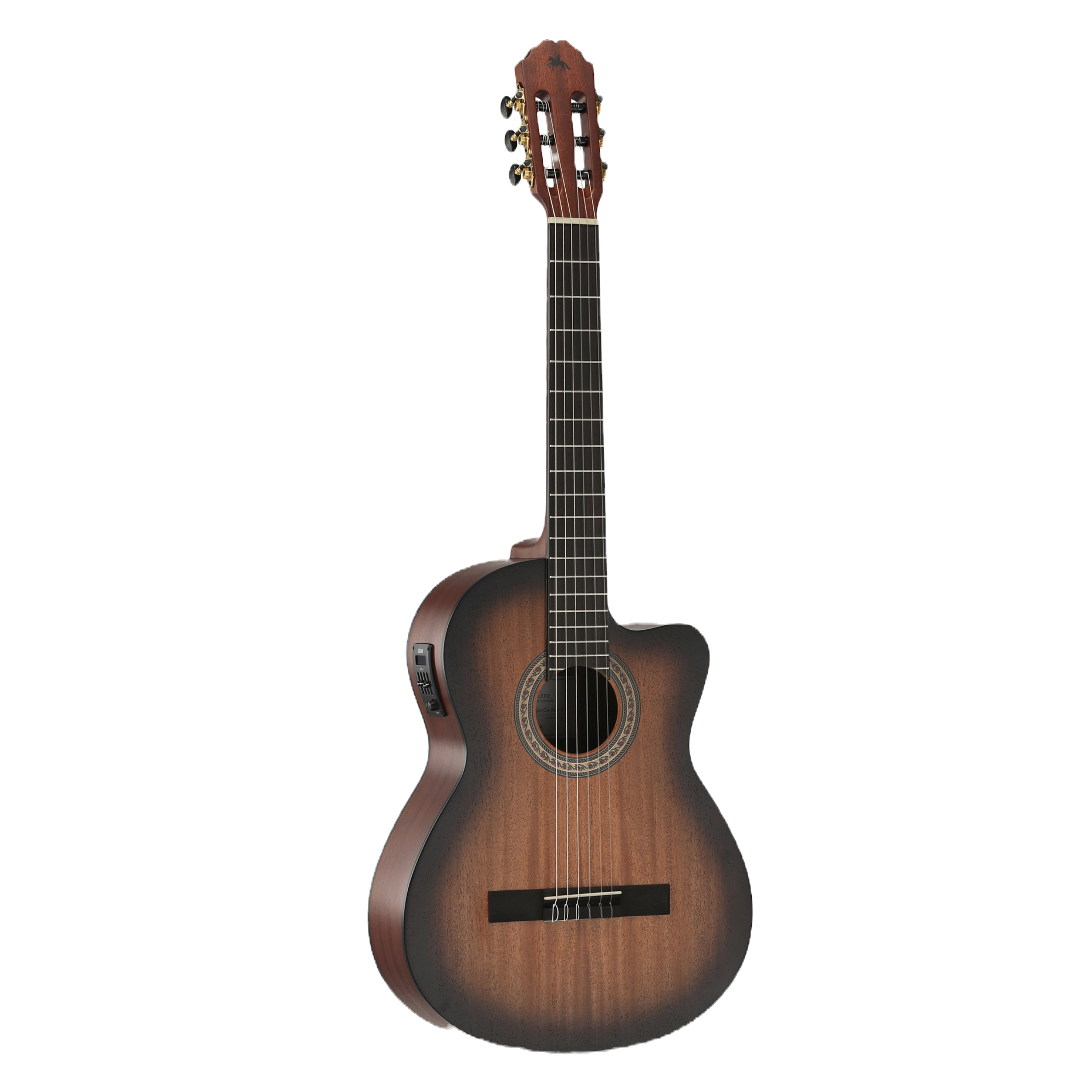 Colour: Dark natural wood classical guitar malta