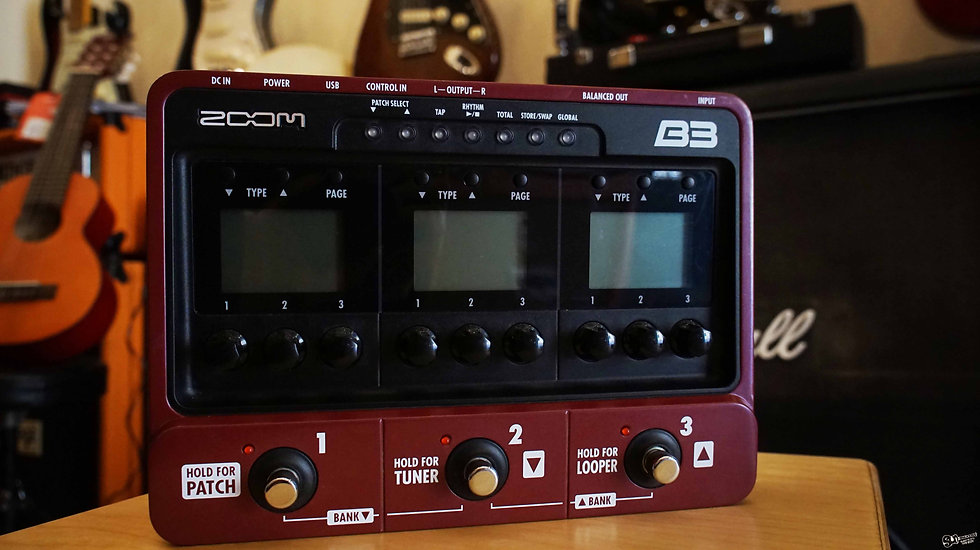 Zoom B3 Bass Effects & Amp Simulator Pedal
