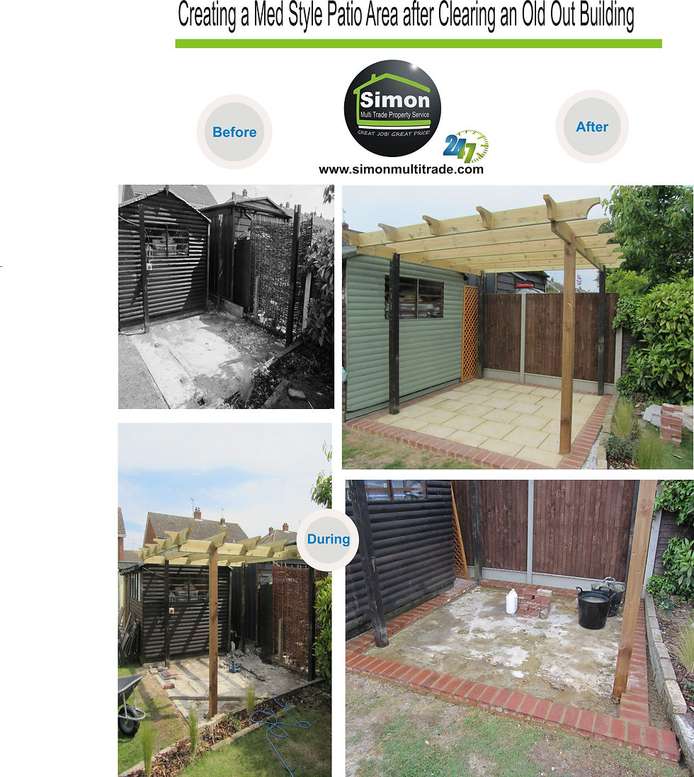 Med Style Patio Area