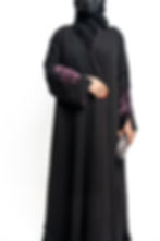 Thumbnail: عباية أنيقة بلون أسود ملكي