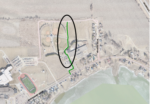 Temporary Access Path from Dakota Valley Elementary to north end of Penrose Drive