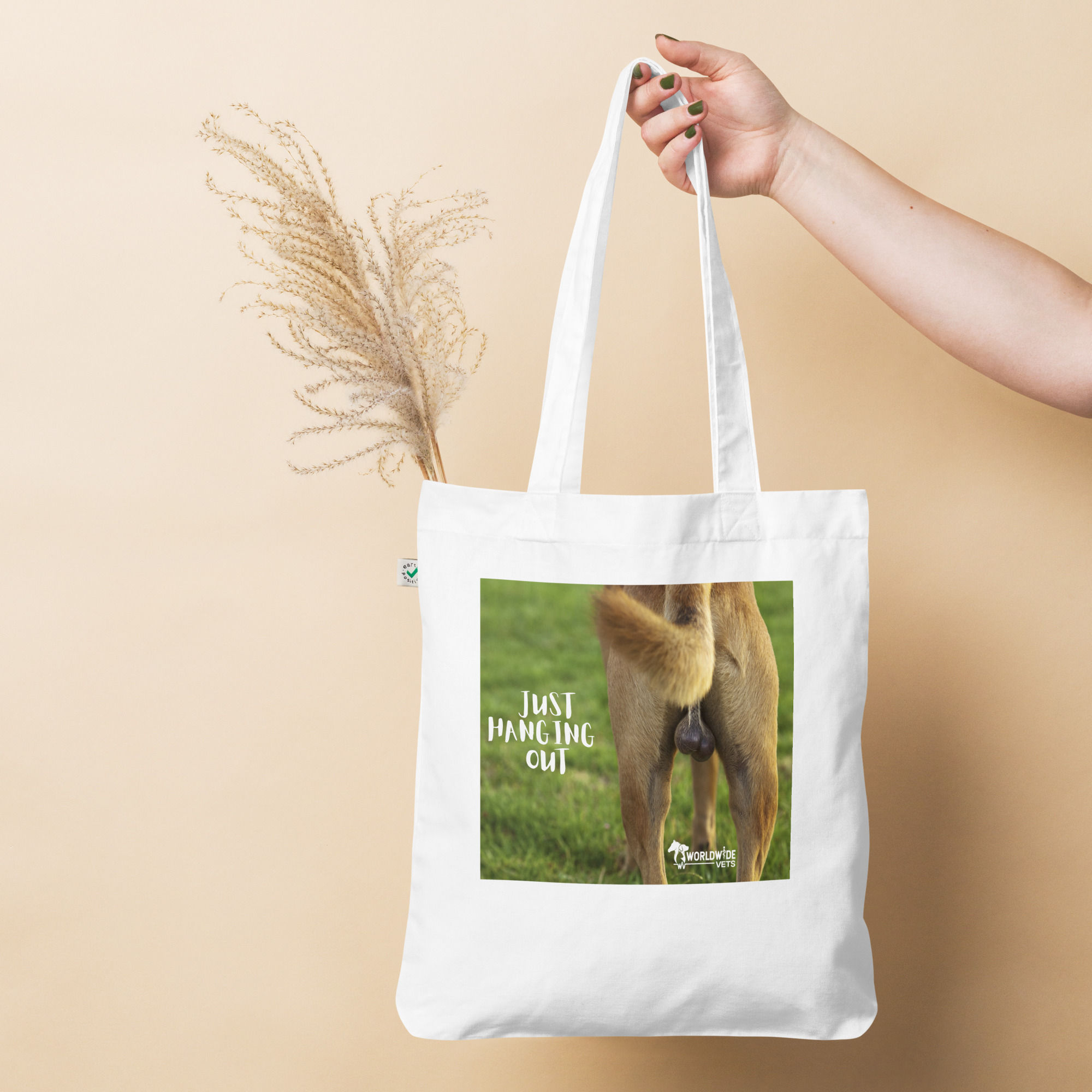 Just Hanging Out: Organic tote bag