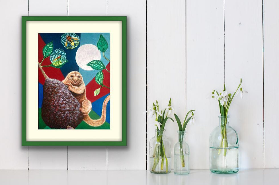 Thumbnail: "Pigmy ant-eater and Full Moon" / "Tamanduaí e a Lua Cheia"