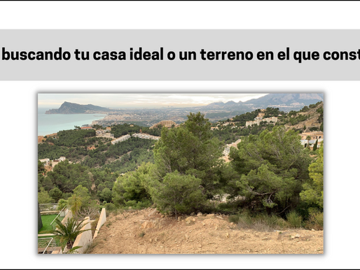 Terrenos y anteproyectos disponibles para vosotros.