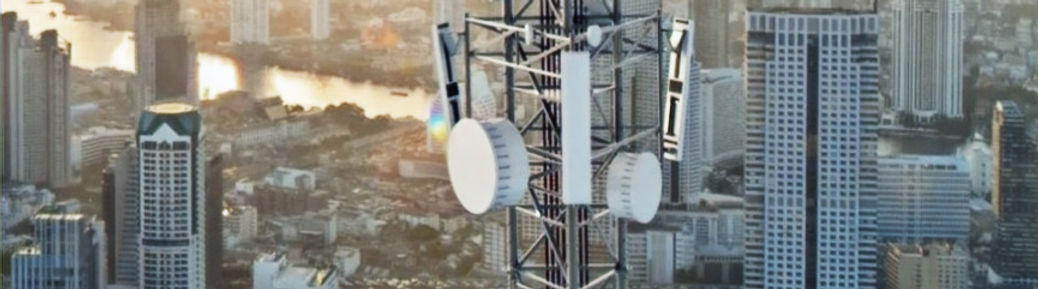 Sinclair Division of NORSAT International Inc large radio tower for major city