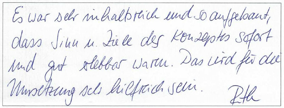 Feedback Trainerausbildung 9 