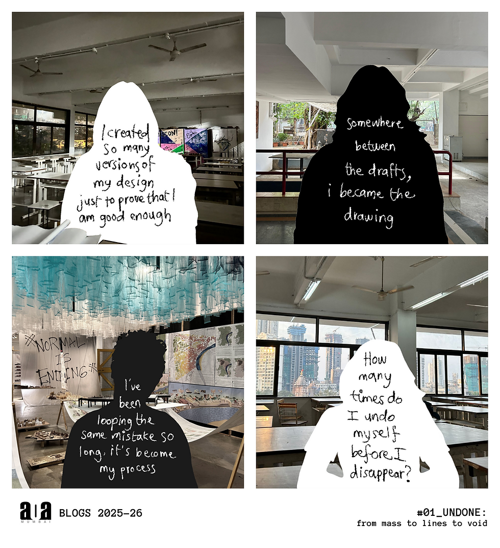 UNDONE - From mass to lines to void.