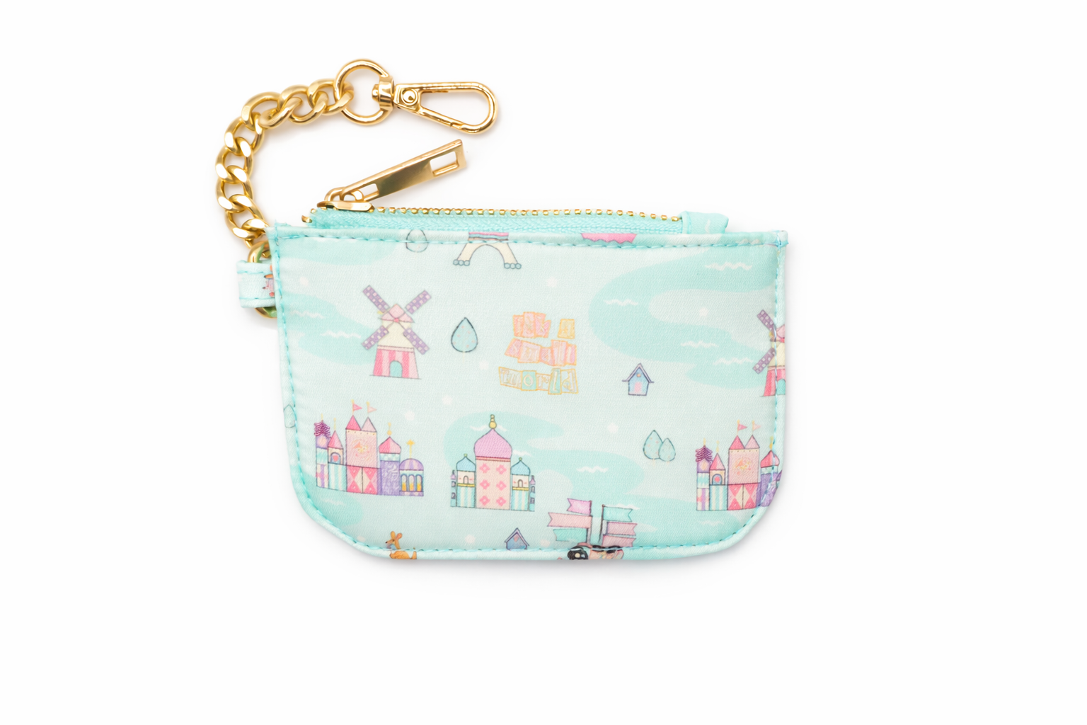 Disney Florida Key Pouch - Pastel Disney Park Keychain Wallet | Mini Zip Pouch