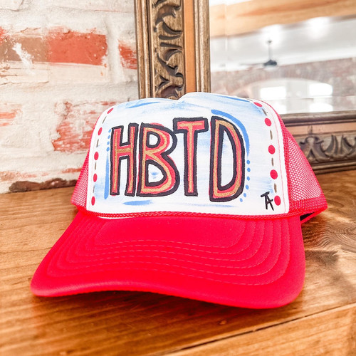 Painted Trucker Hat Rush Greek Gifts