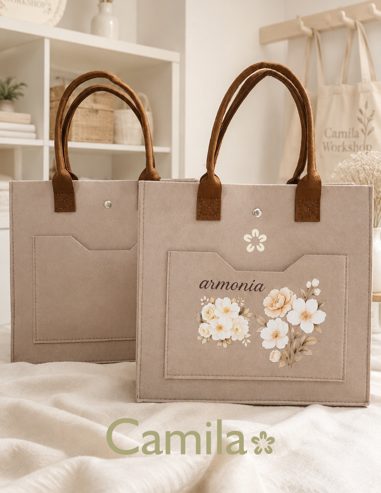 Kit Cartera de Fieltro